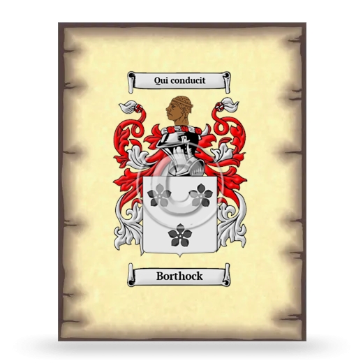 Borthock Coat of Arms Print