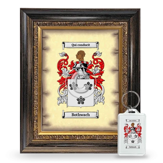 Bothwach Framed Coat of Arms and Keychain - Heirloom
