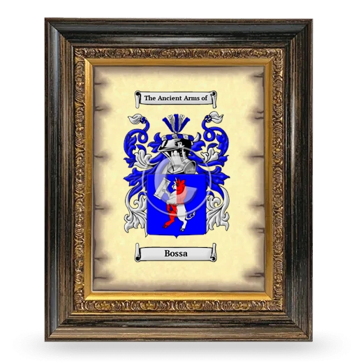 Bossa Coat of Arms Framed - Heirloom