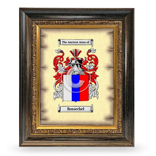 Bossechel Coat of Arms Framed - Heirloom