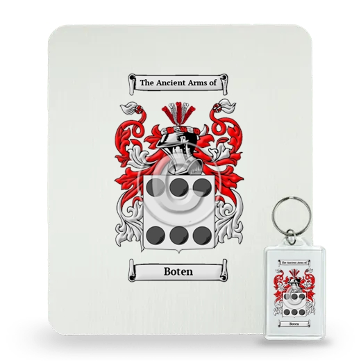 Boten Mouse Pad and Keychain Combo Package