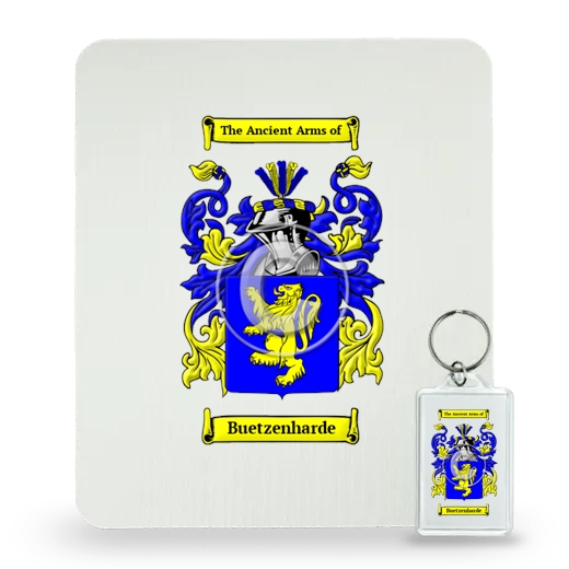 Buetzenharde Mouse Pad and Keychain Combo Package