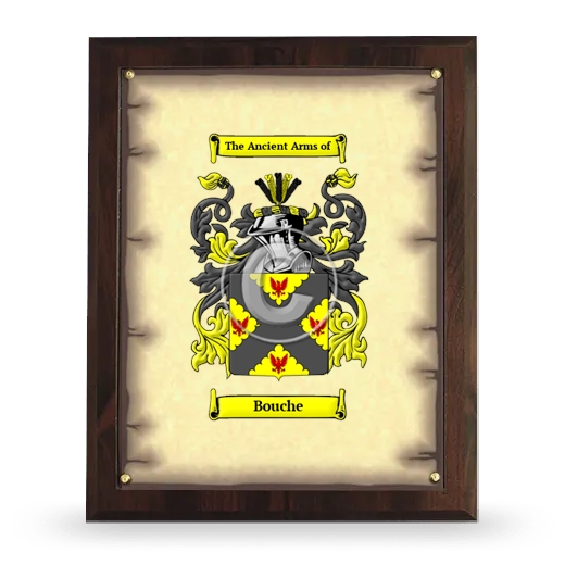 Bouche Coat of Arms Plaque