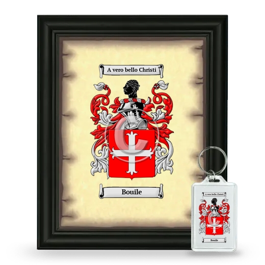 Bouile Framed Coat of Arms and Keychain - Black