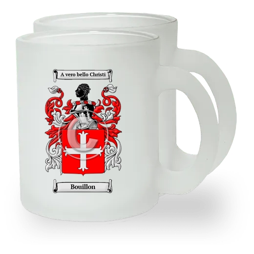 Bouillon Pair of Frosted Glass Mugs