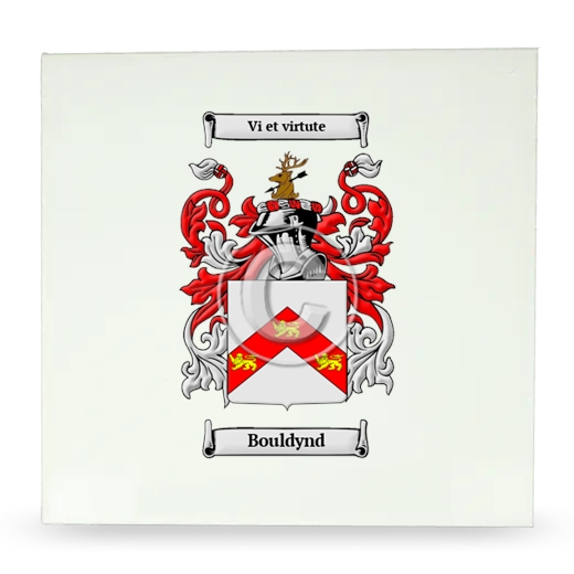 Bouldynd Large Ceramic Tile with Coat of Arms