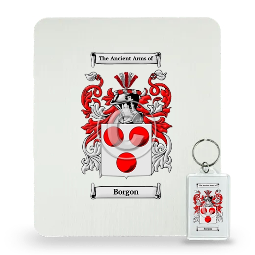 Borgon Mouse Pad and Keychain Combo Package