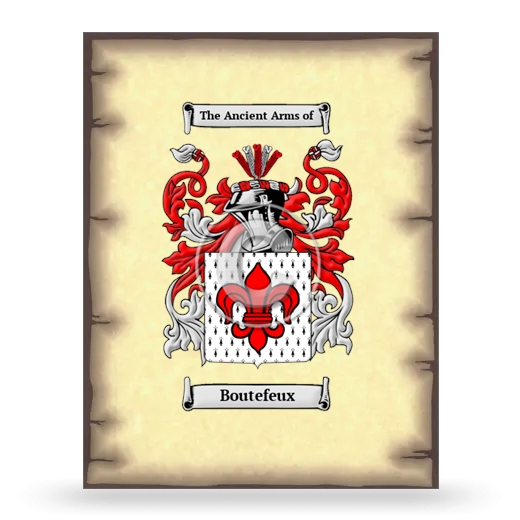 Boutefeux Coat of Arms Print