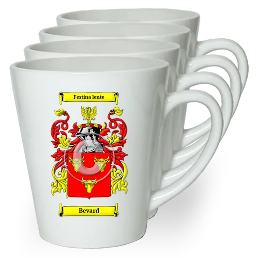 Bevard Set of 4 Latte Mugs