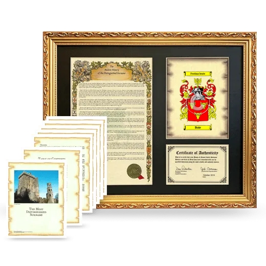 Boie Framed History And Complete History - Gold