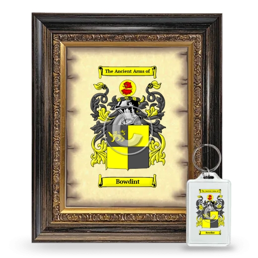 Bowdint Framed Coat of Arms and Keychain - Heirloom