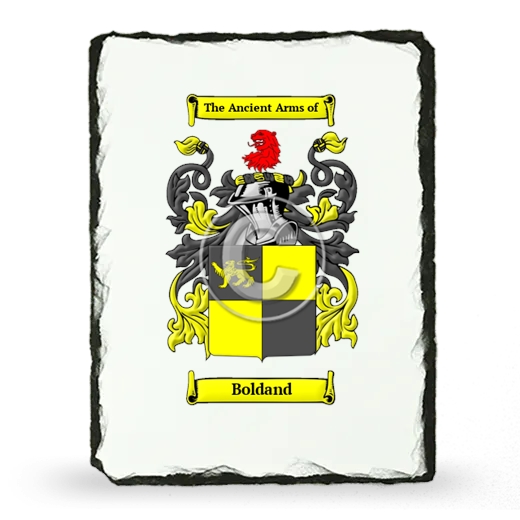 Boldand Coat of Arms Slate