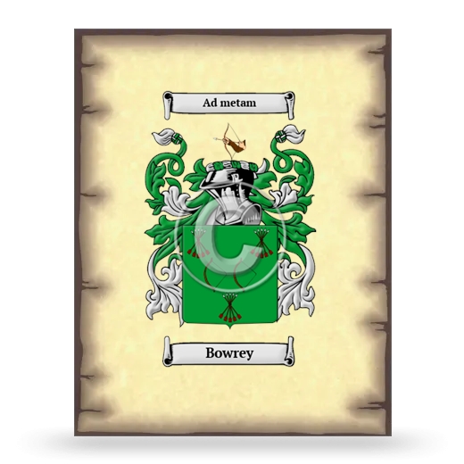 Bowrey Coat of Arms Print