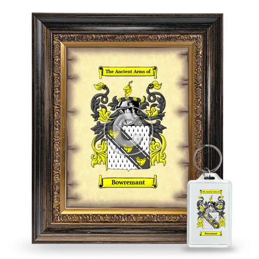 Bowremant Framed Coat of Arms and Keychain - Heirloom