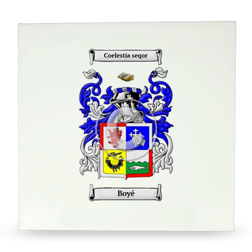 Boyé Large Ceramic Tile with Coat of Arms