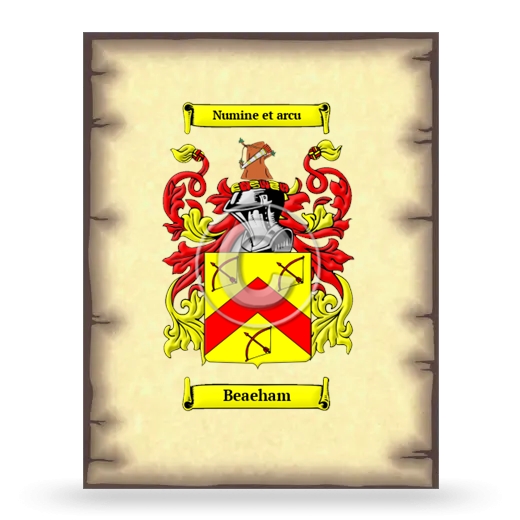 Beaeham Coat of Arms Print