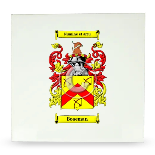 Boaeman Large Ceramic Tile with Coat of Arms