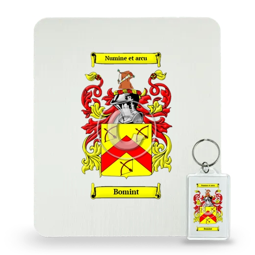 Bomint Mouse Pad and Keychain Combo Package