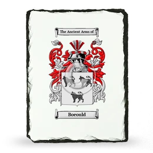 Boeould Coat of Arms Slate