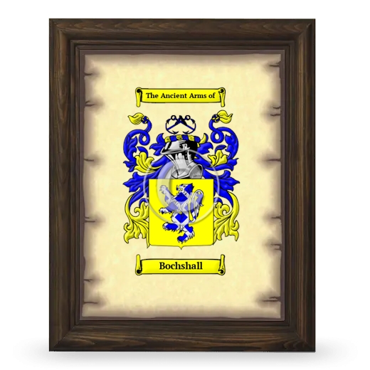 Bochshall Coat of Arms Framed - Brown