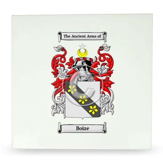 Boize Large Ceramic Tile with Coat of Arms