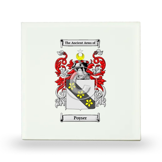 Poyser Small Ceramic Tile with Coat of Arms