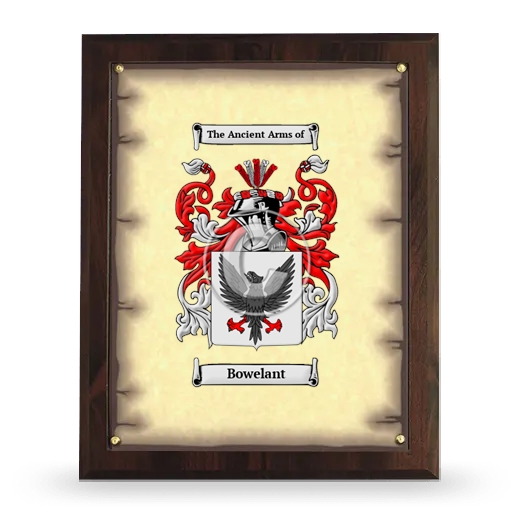 Bowelant Coat of Arms Plaque