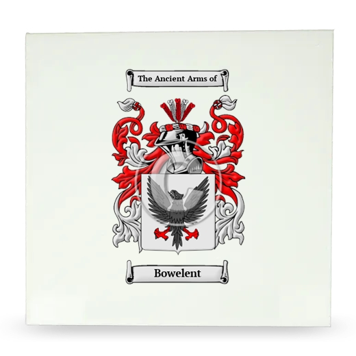 Bowelent Large Ceramic Tile with Coat of Arms