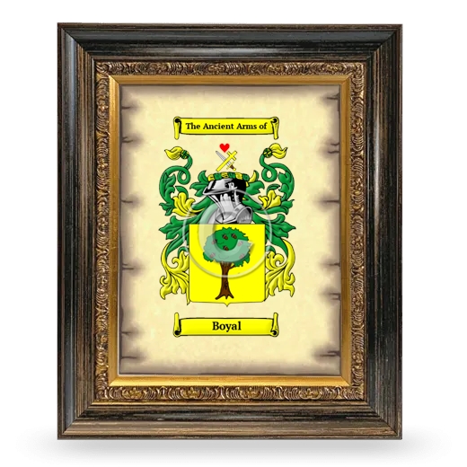 Boyal Coat of Arms Framed - Heirloom