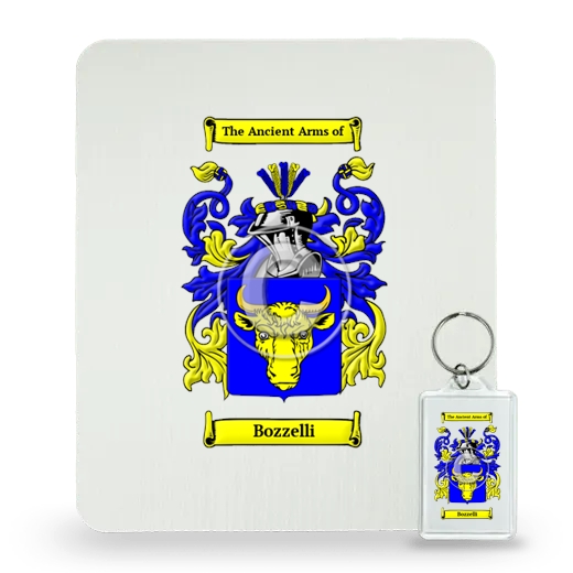 Bozzelli Mouse Pad and Keychain Combo Package