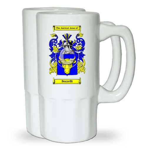 Bozzelli Pair of Beer Steins