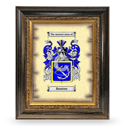 Braaten Coat of Arms Framed - Heirloom