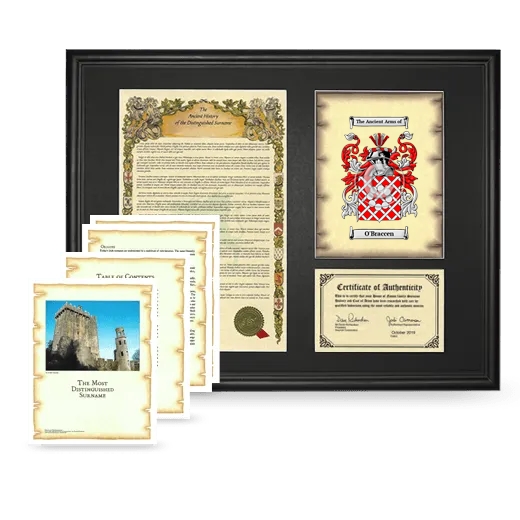O'Braccen Framed History And Complete History- Black