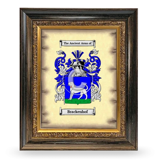 Brackenhof Coat of Arms Framed - Heirloom