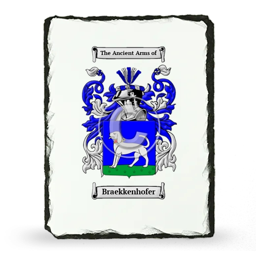 Braekkenhofer Coat of Arms Slate