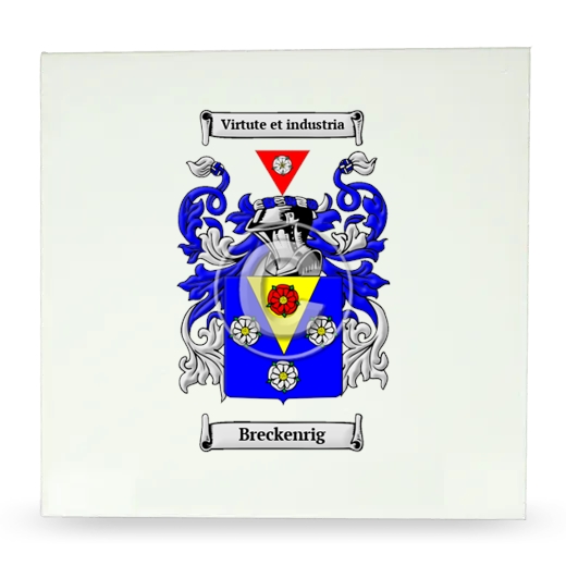 Breckenrig Large Ceramic Tile with Coat of Arms