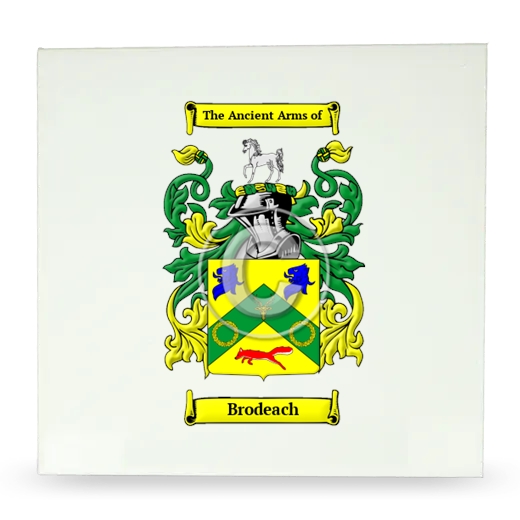 Brodeach Large Ceramic Tile with Coat of Arms