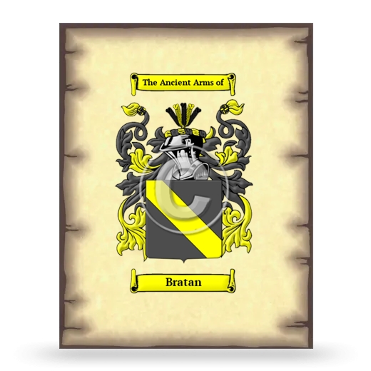 Bratan Coat of Arms Print