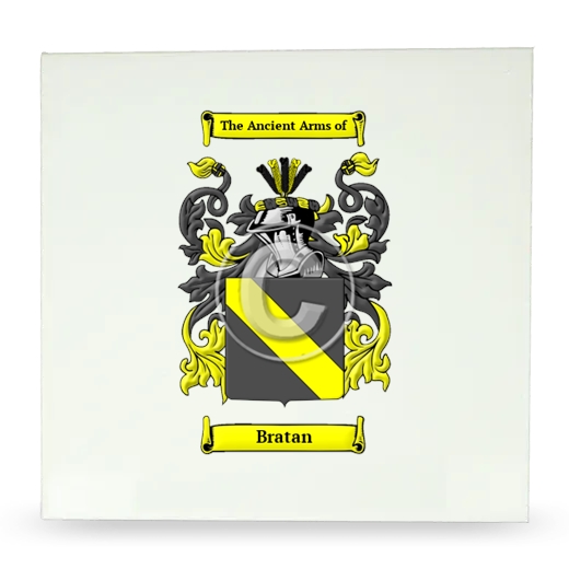 Bratan Large Ceramic Tile with Coat of Arms