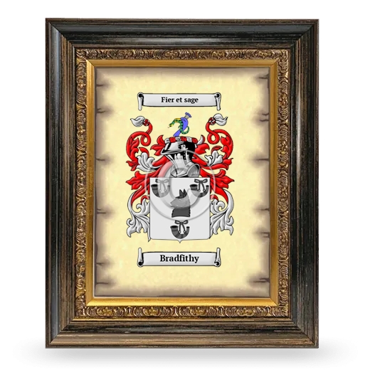 Bradfithy Coat of Arms Framed - Heirloom