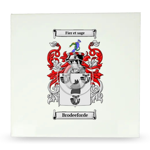 Brodeeforde Large Ceramic Tile with Coat of Arms