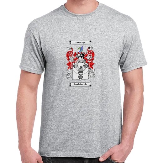 Brodefearde Grey Coat of Arms T-Shirt