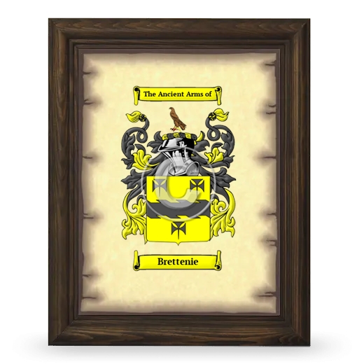 Brettenie Coat of Arms Framed - Brown