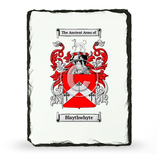 Blaythwhyte Coat of Arms Slate