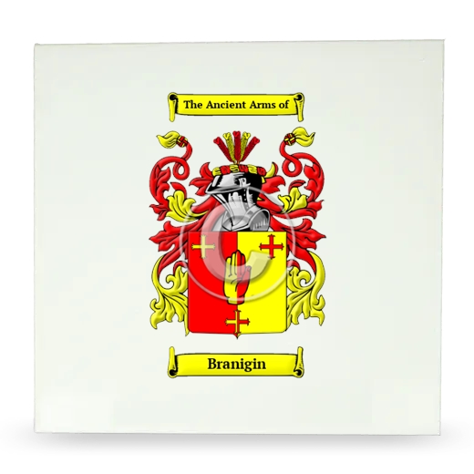 Branigin Large Ceramic Tile with Coat of Arms