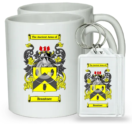 Brantner Pair of Coffee Mugs and Pair of Keychains