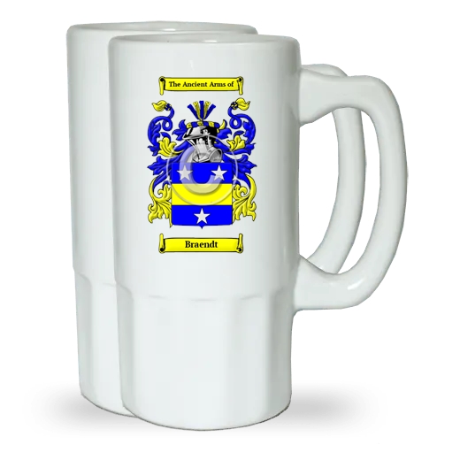 Braendt Pair of Beer Steins