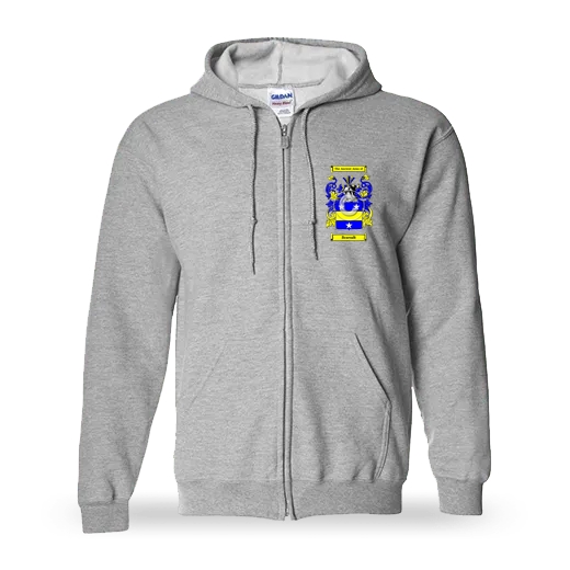 Braendt Unisex Coat of Arms Zip Sweatshirt