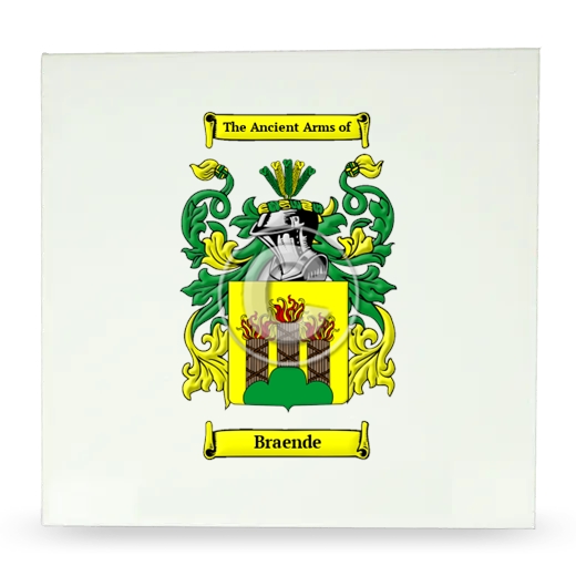 Braende Large Ceramic Tile with Coat of Arms