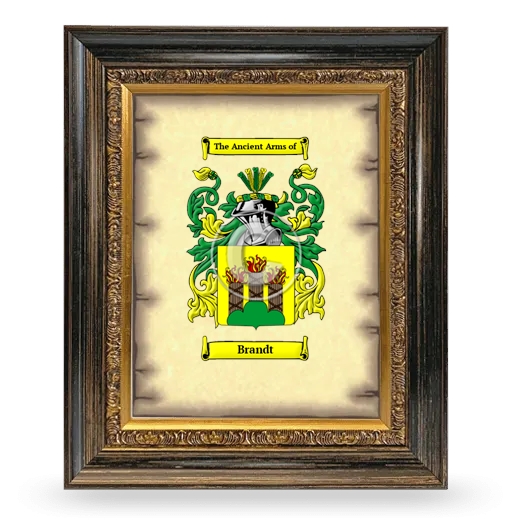 Brandt Coat of Arms Framed - Heirloom